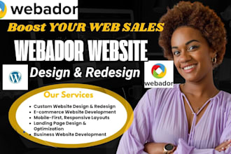 design webador website redesign webador website design web online business store