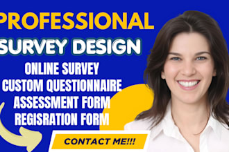 create online survey questionnaire assessment and registration form