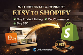 integrate connect etsy to shopify etsy product listing cedcommerce etsy seo