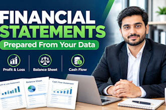 prepare financial statements from financial data