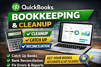 do quickbooks bookkeeping cleanup catch up and bank reconciliation