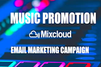 do organic mixcloud promotion to real audience