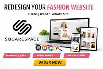 redesign fashion designer website clothing brand website portfolio website