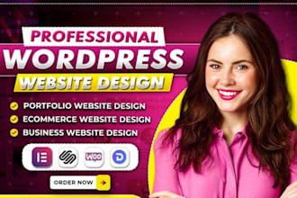 build wordpress website, design, redesign wordpress business website developmen