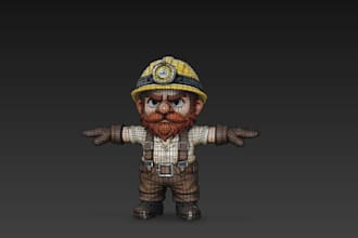 create a 3d model for games