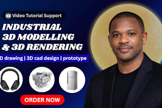 do 3d cad design, 3d product rendering or 3d modelling design, industrial design