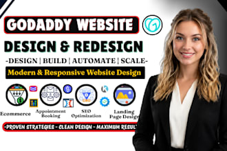 design godaddy website godaddy website redesign develop godaddy website expert