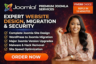 design joomla website wordpress migration upgrade joomla and malware removal
