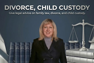 give legal advice on family law, divorce and child custody