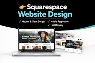 design a modern squarespace website that converts