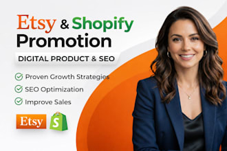 boost etsy promotion shopify store sales teepublic ebay stan store seo marketing