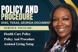 write group, healthcare, assisted living, policy manual in ohio, georgia texas