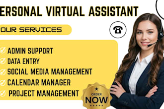 be your reliable executive personal virtual assistant admin support, data entry