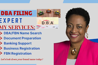 do US dba filing, fictitious business name registration, and fbn for your llc