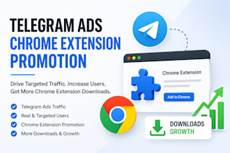 telegram ads, chrome extension promotion, browser extension user chrome download