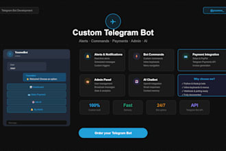 build a custom telegram bot for your business