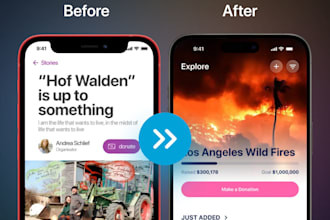 redesign your existing mobile or web app