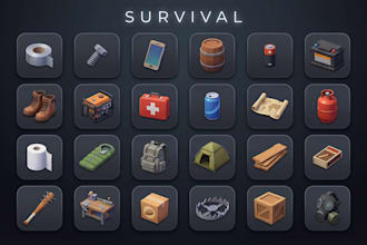 hand painted low poly 3d game assets, stylized models, and ps1 ps2 style assets