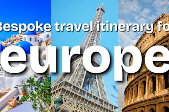 plan your europe travel itinerary