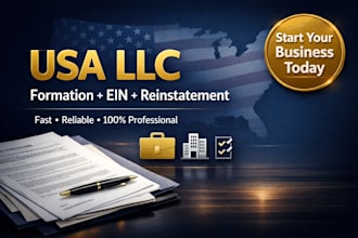 register USA llc formation ein and reinstatement service