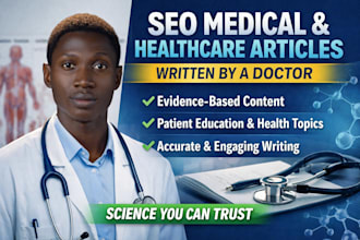 write SEO healthcare articles as a medical doctor