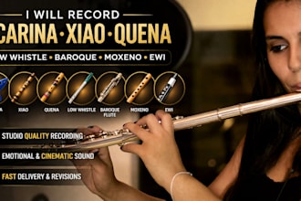 record ocarina xiao low whistle baroque quena moxeno ewi for your music