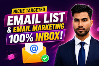 do niche targeted email list, linkedin leads, and cold email marketing