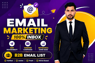 do niche targeted email list, linkedin leads, and cold email marketing