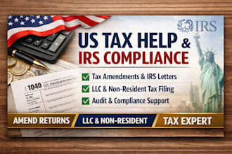fix tax filling llc compliance non resident taxes irs  letter and amendments