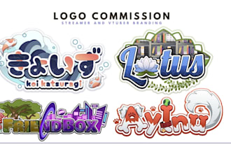 design anime style logo for vtubers and twitch streamers