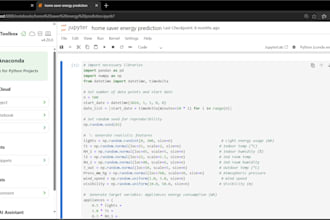 build a machine learning model or predictive analytics solution in python