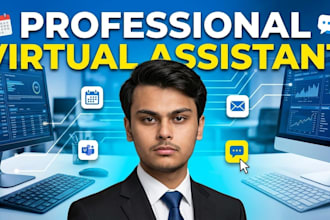 be your personal virtual assitant do email,chating,research