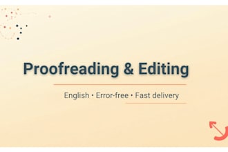 proofread and edit your english content