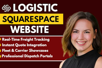 design a custom squarespace logistics website for your fleet or freight brand