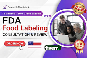be your expert fda food labeling consultant and reviewer