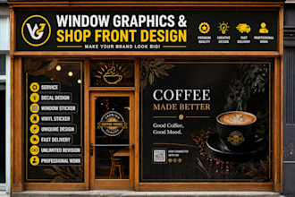 do amazing shopfront, storefront panel and window decals