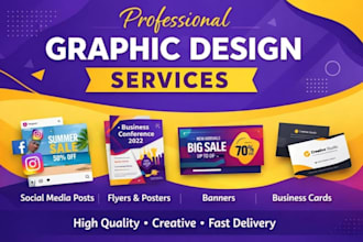 design eye catching business flyer, promotional poster, and marketing graphics