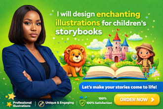design enchanting illustrations for children storybook