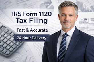 prepare, review and file your irs 1120 corporate tax return accurately