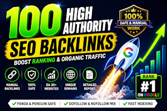 build safe manual high authority SEO backlinks to boost google ranking