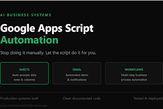 write a google apps script automation to save your business hours every week