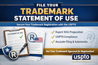 file your trademark statement of use with uspto