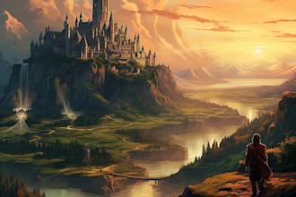 create fantasy environment concept art
