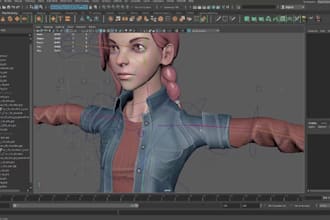 do 3d character rigging, blender rig, maya rigging, cinema 4d rig, games ready