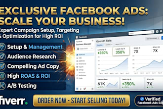 be your exclusive facebook ads manager and instagram advertising expert