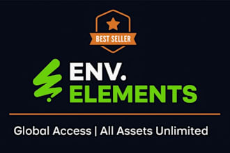 provide envato element premium files fast and cheap