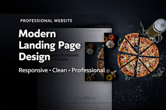a modern responsive landing page