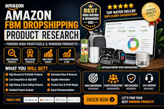 do amazon fbm dropshipping product research