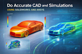 do accurate cad and simulations using solidworks and ansys