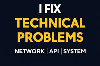 fix network api or system connectivity issues
